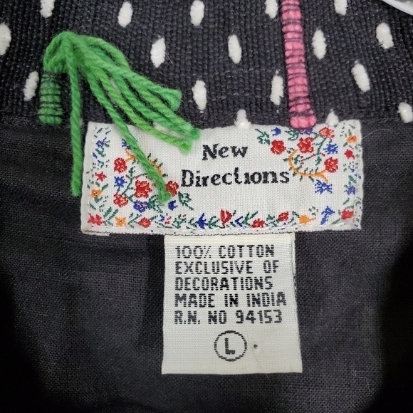 NEW DIRECTIONS POLKA DOT BUTTON FRONT JACKET - Picture 5 of 6